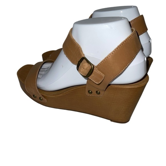 Lucky Brand Women's Shoes Size 8M Brown Leather "Zaidy" Platform Sandal - Picture 6 of 13